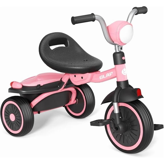 Tricycle with Adjustable Seat and Storage Basket Kids Trike Toys & Birthday Gifts