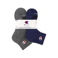 thumbnail image 2 of Champion Men’s Ankle Socks 8 Pack – Half Terry Cushion, Moisture-Wicking, Arch Support, Stretch Comfort, Sizes 6–12.5, 2 of 7