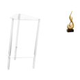 thumbnail image 1 of Mesita De Noche Minimalista De Acrílico Con Escultura Abstracta De Resina De Fuego, Moderna Mesita De Noche Y Figura De Llama Para Sala De Estar, Dormitorio, Hogar, Oficina, Armario., 1 of 8