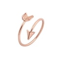 thumbnail image 1 of Joyería de cobre Pareja Regalo Anillo de apertura ajustable punta de flecha Anillos de moda, 1 of 2
