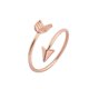 thumbnail image 1 of Joyería de cobre Pareja Regalo Anillo de apertura ajustable punta de flecha Anillos de moda, 1 of 2