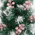 thumbnail image 4 of Christmas Tree Decor, 20Pcs Christmas Glitter Berry Stalks, Artificial Christmas Berry Stalks for Christmas Tree Ornaments, DIY Xmas Wreath, Crafts, Holiday and Home Decor (9.06x1.57in,Pink), 4 of 7
