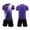 Purple, variant on Youth Breathable Quick-Dry Sports Suit Trend Football Basketball Table Tennis Outfit for Kids