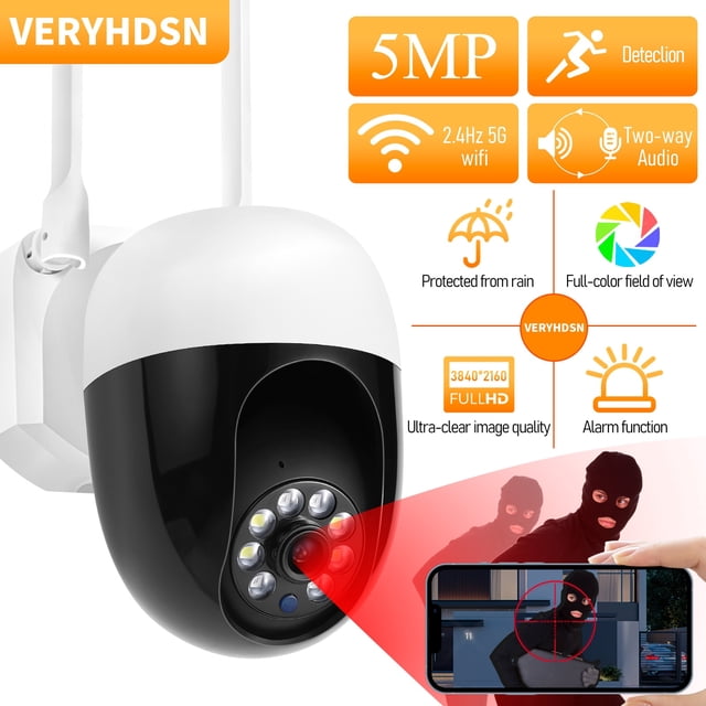 camara vigilancia wifi Cámara Digital IP de 3/5MP camaras videovigilancia wifi para exteriores, videocámara inalámbrica con Wifi, protección de seguridad, vigilancia, seguimiento inteligente, Monitor