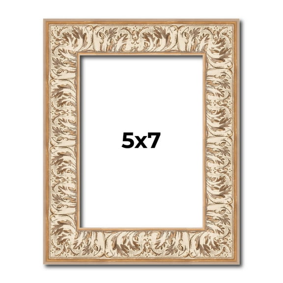 5x7 In Frame White Real Wood Picture Frame Width 1.5 inches | Interior Frame Depth 0.5 inches |