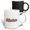 Multicolor, variant on 3drose, Decorative Word Merica. Memorial Day Patriotic Gift, Charm for All, 11oz Two-tone Black Mug