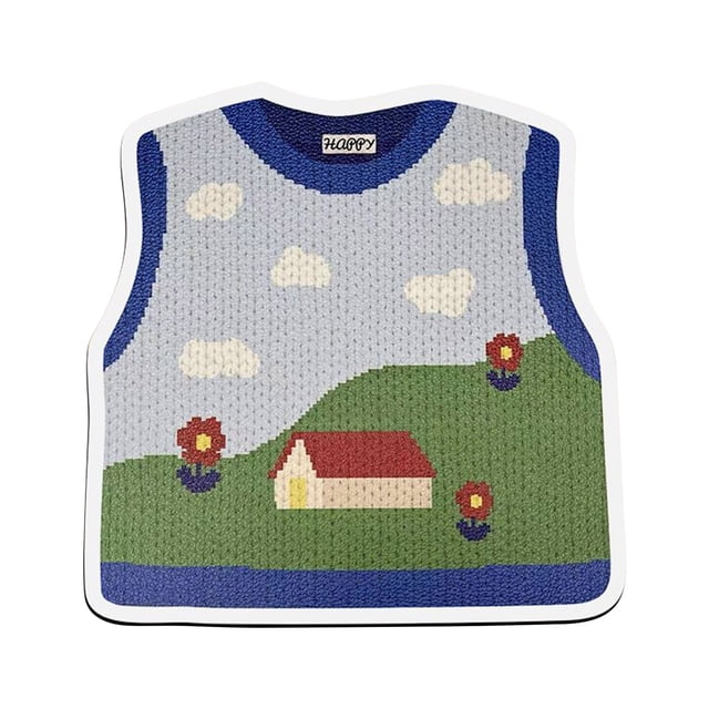 Wzzjkit Cute Sweater Printing Mouse Pad Personality Office Dormitory High Value Computer Desk Pad Home Portable Mouse Pad