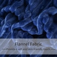 thumbnail image 5 of Kelnaro Soft Flannel Throw Blanket for Couch Sofa Bed, 60x80 Inches, Navy Blue, 5 of 6