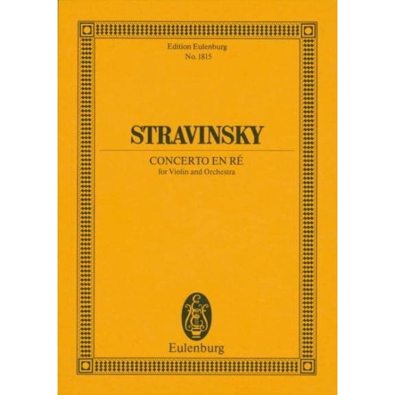 Edition Eulenburg: Concerto in D: For Violin and Orchestra (Other)