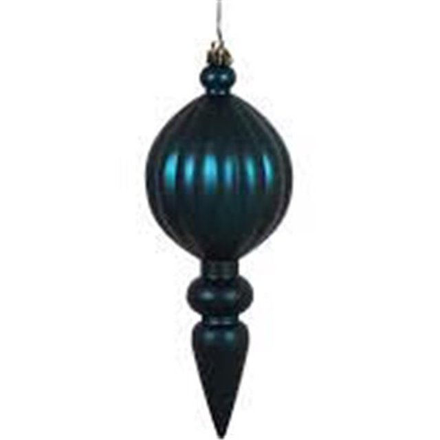 Vickerman N593074DMV Boule d'Ornement de Noël 12 Po Vert Minuit Mat UV Percée