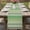 Grass Green Lemon Green, variant on Table Runner 36 Inches Long for Kitchen Dining, Grey White Boho Dresser Scarf Farmhouse, Dining Table Decorations for Wedding/Parties, Vintage Ethnic Tribe Abstract Art 13 x 36 In