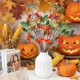 thumbnail image 1 of Herunwer Halloween Simulation Pumpkin Maple Leaf Branch Indoor Party Fake Flower Decoration Flower Vase Arrangement Ornament, 1 of 6