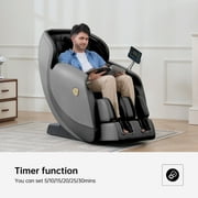 Real Relax 3D SL-Track Massage Chair, Full Body Zero Gravity Shiatsu Thai Massage Recliner, Black