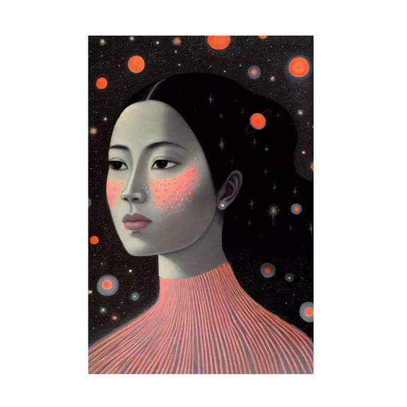 Canvas Wall Art - Treechild 'Devi' Wall Art for Living Room, Bedroom, or Office D?cor by Trademark Fine Art - 12 x 19 Inches