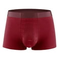 thumbnail image 1 of Mens Underwear Copper Fiber Negative Ion Solid Color Breathable Four Corner Underwear for Men Pack, 1 of 3