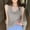 Gray, variant on HOMBOM Muscle Tank Tops for Women 2025 Black Loose Fit Solid Color Sleeveless Casual V-Neck Shirt