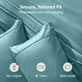 thumbnail image 5 of California Design Den Standard Pillow Cases Set Of 2 - 400 Thread Count, 100% Cotton Sateen, Breathable, Soft, Designed for Queen and Standard Pillows - Teal, 5 of 10