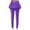 Purple, variant on ZhiZhuang Skorts for Woman with Leggings Women's Cotton Comfort High Waisted Leggings with Mini Skirt