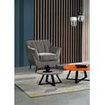 thumbnail image 2 of Topline Home Furnishings Chair, Charcoal Velvet, 2 of 5