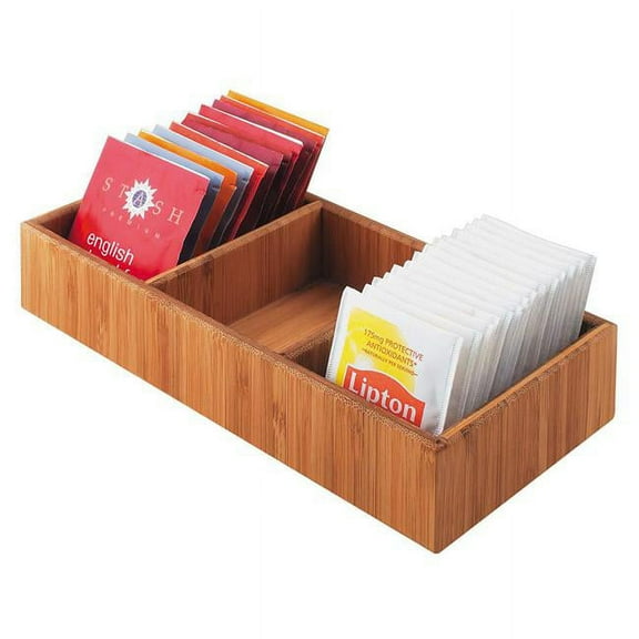 Cal-Mil 1246 Bamboo 3-Slot Condiment Holder