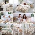 thumbnail image 6 of Brown Spring Easter Bedding 3 Piece Duvet Cover Set Twin Size, Bunny Colorful Eggs Botanical Soft Microfiber Comforter Cover with Zipper Closure & Pillowcases, Wrinkle & FadeResistant Quilt Cover, 6 of 9