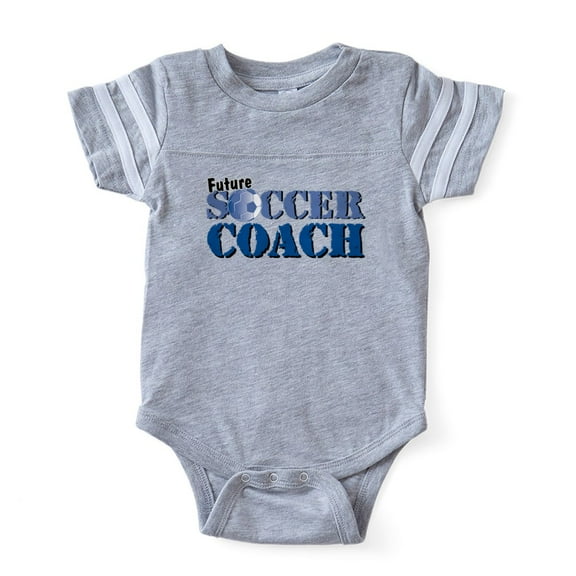 CafePress - Soccer Coach - Cute Infant Baby Football Bodysuit