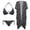 Black Leopard, variant on XYZCANDO Goth Bat Women's Triangle Bikini String Bikini Set Plus Size Swimsuit Sexy Bathing Suits Cheeky Swimwear with Beach Cover Ups Cardigan Flowy Robe Cover Up Summer Clothes