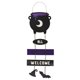 thumbnail image 1 of Something Different - Señal Colgante Diseño Calderón (Negro, Morado), 1 of 3