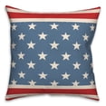 thumbnail image 2 of Creative Products Red and Blue Stars and Stripes 18 x 18 Spun Poly Pillow, 2 of 3