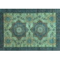 thumbnail image 1 of Ahgly Company Indoor Rectangle Abstract Light Blue Modern Area Rugs, 6' x 9', 1 of 4