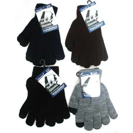 Knit Magic Gloves - 2 Pair Magic Touch Gloves Screen Smartphone Texting Winter Knit Warm Mitts New !
