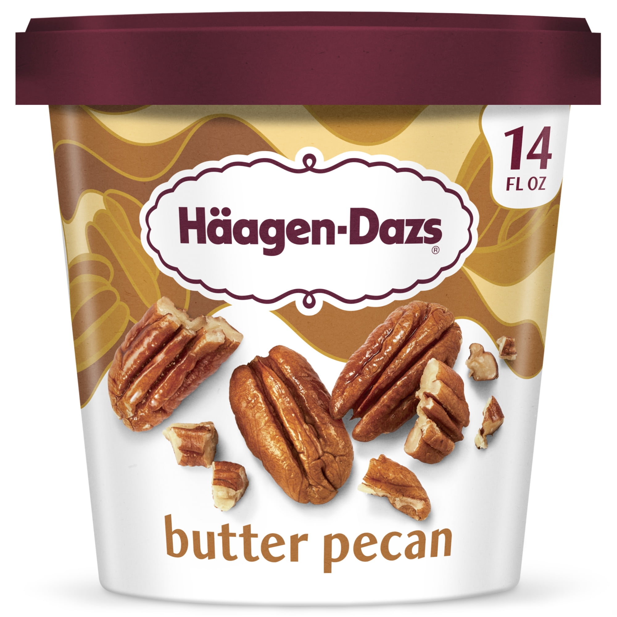 Haagen Dazs Butter Pecan Ice Cream, Gluten Free, Kosher, 14 oz