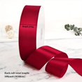 thumbnail image 3 of PENGX 100 Yards 1 Roll Vibrant Solid Color Satin Ribbon for Exquisite Floral Bouquet  Hair Bow  Gift Wrapping  DIY Projects  Christmas  Wedding  Birthday  and Party Decorations - Premium, 3 of 7