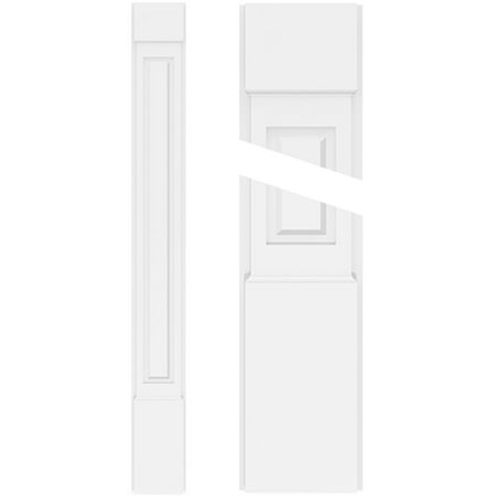 

12 W x 108 H x 2 P Raised Panel PVC Pilaster w/Standard Capital & Base (Pair)
