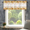 thumbnail image 4 of Yellow Leaf Farmhouse Short Window Curtain Valances, Fall Plant Country Vintage Watercolor White Rod Pocket Kitchen Valances for Living Room Bedroom Bathroom Cafe 42" x 18", 4 of 8