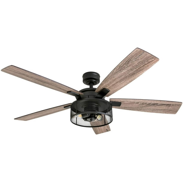 Honeywell Ceiling Fans 50614 01, Industrial Cage Ceiling Fan With Light