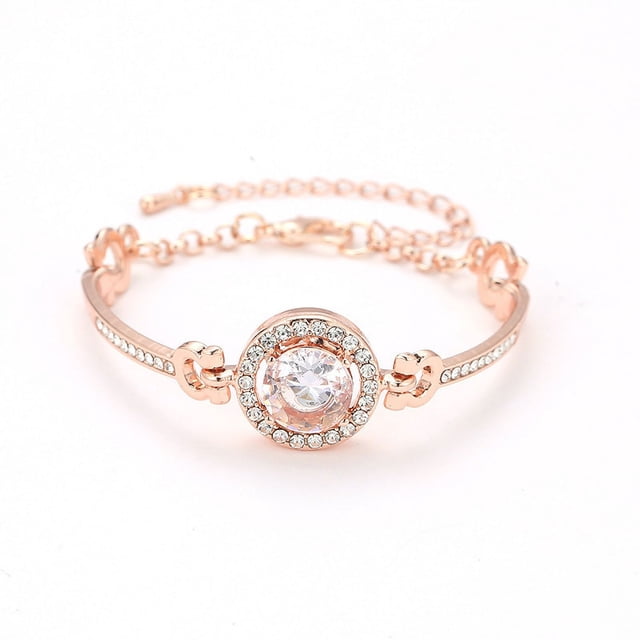 Pulsera de moda coreana con diamantes y circonitas para mujer, temperamento simple, pulsera de diamantes y circonitas con destellos de Joker