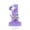 Number 1, variant on Purple Butterfly Number Candle, Birthday Cake Decoration, Party Theme Ornament, Creative Anniversary Candle, Number 2