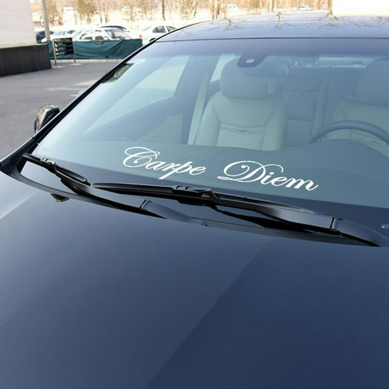 Lomubue Vehicle Sticker Durable Letter Pattern PET Reflective Advanced  Technology Car Sticker for Window 