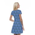 thumbnail image 2 of Women’s A Line Floral Summer Dress, Retro Triangle Arrangement, Cross Wrap V Neck, 6 Sizes, by Ambesonne, 2 of 2