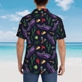 thumbnail image 3 of Lsque Colorful Vintage Cactuses pattern Hawaiian Shirt for Men, Unisex Summer Beach Casual Short Sleeve Button Down Shirts-Small, 3 of 9