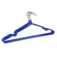 thumbnail image 2 of Paquete de 10 perchas multifuncionales antideslizantes, resistentes, aptas para ropa húmeda y seca (azul), 2 of 9