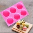 thumbnail image 3 of 3D Macaron Silicone Mold - Handmade Soap, Light Clay, Hamburger Candle - 1pc Decorative Baking Tool, 3 of 6