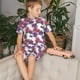 thumbnail image 4 of Fotbe Peonies Pijama Estampada de 2 Piezas para Niños – Ropa de Dormir de Manga Corta Cómoda para Niños y Niñas, Camiseta y Shorts de Algodón-Large, 4 of 5