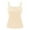 Beige, variant on MOJOGO Womens Tank Tops Casual Sleeveless Textured Undershirts Elegant Lace Strap Cami Top with Built in Bra White XL