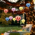 thumbnail image 3 of Hanging Hot Air Balloon Paper Lanterns Set 12 inch Hot Air Balloon Classroom Decor Paper Lantern for Birthday Wedding Baby Shower Christmas Party Festival 5Pcs, 3 of 6