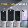 thumbnail image 2 of Magnetic for iPhone 14 Plus Case Waterproof,Built-in Screen Protector[IP68 Underwater][Upgrade Military Dropproof][Compatible with Mag Safe] Full Body Shockproof Translucent Case,Black, 2 of 12