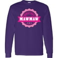 thumbnail image 3 of Inktastic Grandparents Day Worlds Best Mawmaw Long Sleeve T-Shirt, 3 of 5