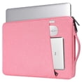 thumbnail image 1 of Funda para portátil iKammo de 13,3 pulgadas, impermeable, con bolsillos y asa, color rosa, 1 of 7
