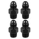 thumbnail image 1 of 4uds AN3 Macho a 1/8" NPT Macho Coche Manguera Conexión Adaptador Negro, 1 of 1